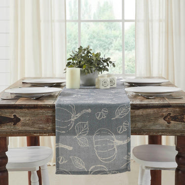Silhouette Pumpkin Grey Runner 12x60 - The Fox Decor